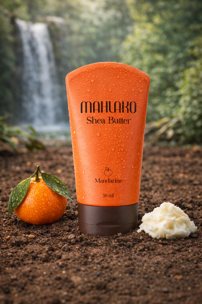 Travel size shea butter skincare by Mahlako